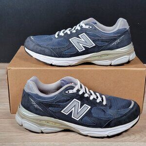 New Balance 990 v3 Shoes Mens Size 8.5 2E Wide Blue Running M990NV3 Made In USA